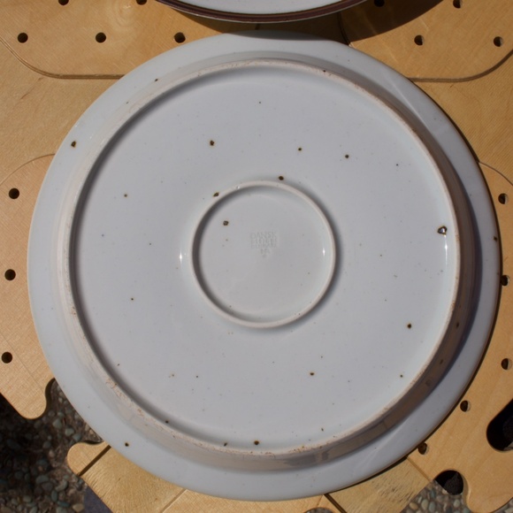 Dansk Midcentury Niels Refsgaard Brown Mist Large Plate Set Of 2 #1 - Picture 7 of 16